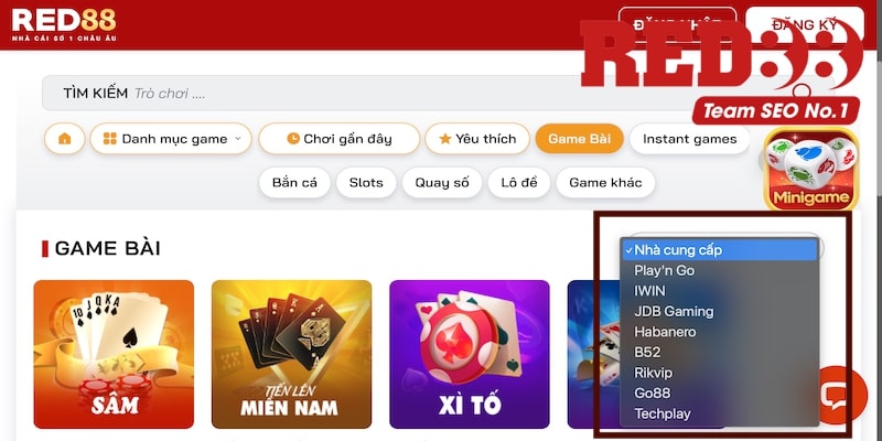 Các đối tác game bài đổi thưởng Red88 uy tín