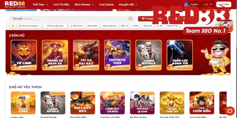 Những ưu điểm của game nổ hũ Red88